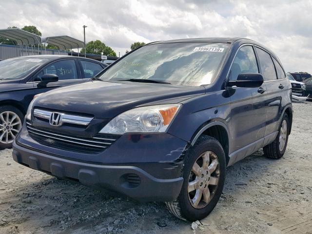 JHLRE38747C072858 - 2007 HONDA CR-V EXL BLACK photo 2