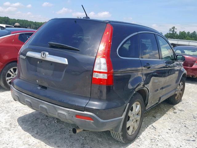 JHLRE38747C072858 - 2007 HONDA CR-V EXL BLACK photo 4