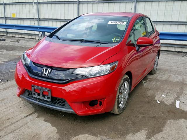 3HGGK5H51FM735955 - 2015 HONDA FIT LX RED photo 2