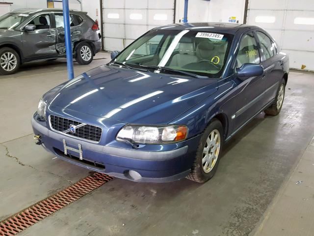 YV1RS61R312058878 - 2001 VOLVO S60 BLUE photo 2