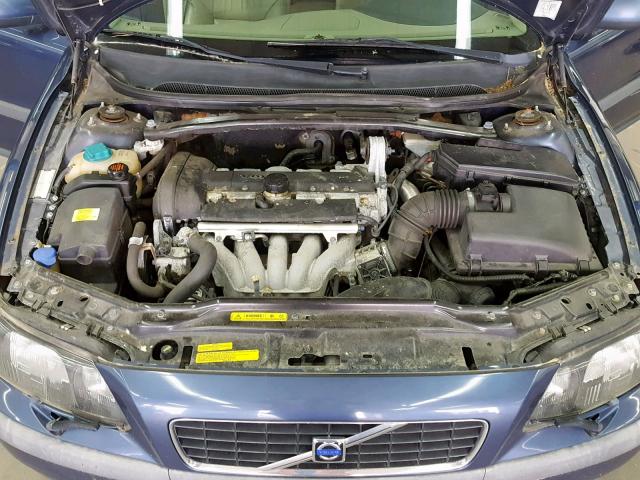 YV1RS61R312058878 - 2001 VOLVO S60 BLUE photo 7