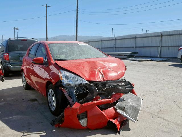 JTDKDTB34D1556074 - 2013 TOYOTA PRIUS C RED photo 1