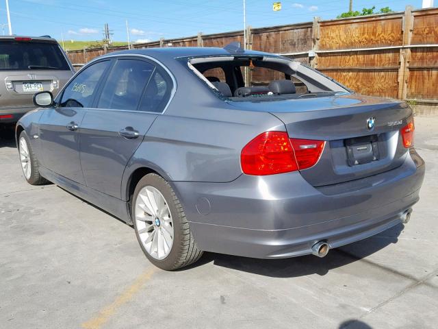 WBAPN7C56BA779589 - 2011 BMW 335 D SILVER photo 3