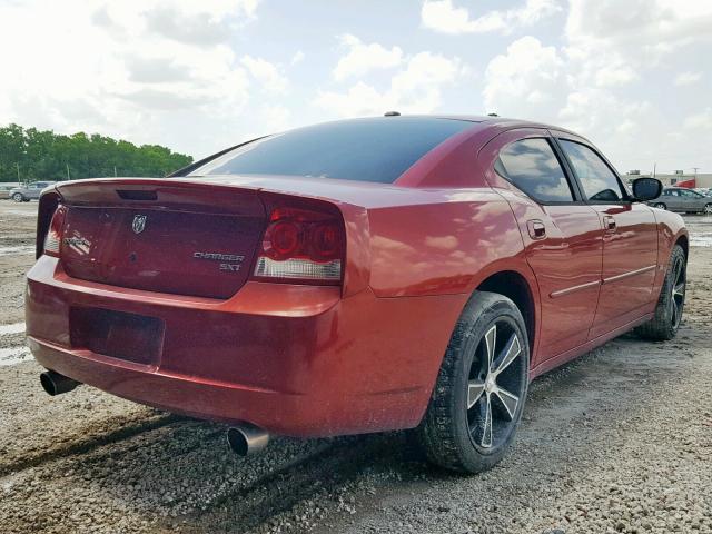 2B3CA3CV2AH285575 - 2010 DODGE CHARGER SX RED photo 4