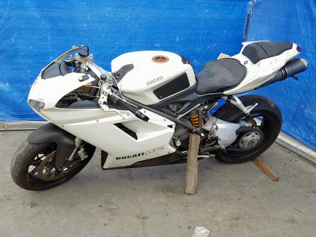 ZDM1XBGV89B009922 - 2009 DUCATI 848 WHITE photo 9