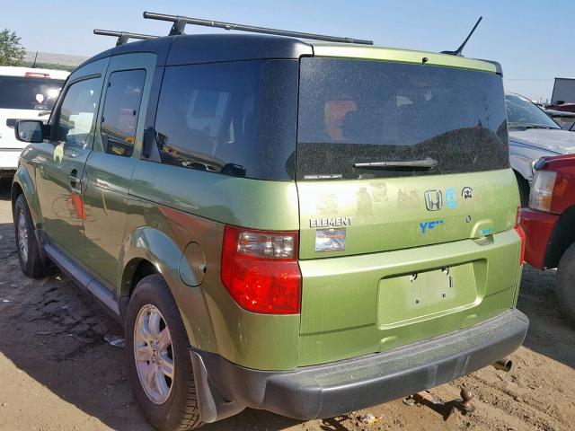 5J6YH28748L009958 - 2008 HONDA ELEMENT EX GREEN photo 3