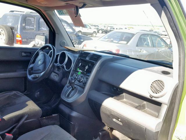 5J6YH28748L009958 - 2008 HONDA ELEMENT EX GREEN photo 9