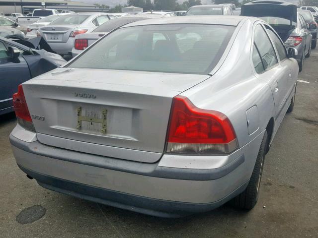 YV1RS64A242341749 - 2004 VOLVO S60 GRAY photo 4