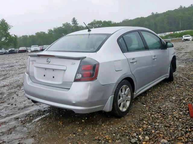 3N1AB6APXBL648449 - 2011 NISSAN SENTRA 2.0 SILVER photo 4