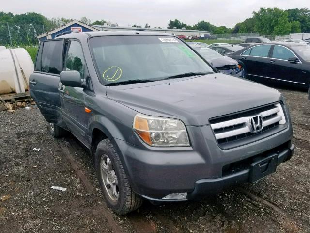 5FNYF18358B012759 - 2008 HONDA PILOT SE GRAY photo 1