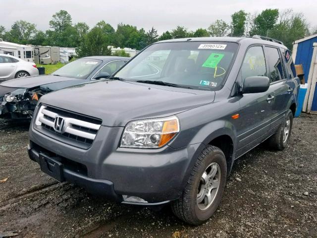 5FNYF18358B012759 - 2008 HONDA PILOT SE GRAY photo 2