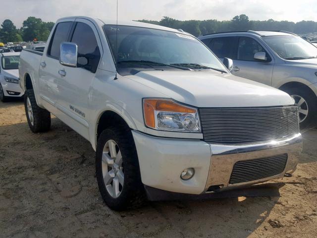 1N6BA0EC5DN308439 - 2013 NISSAN TITAN S WHITE photo 1