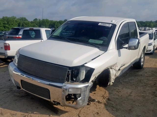 1N6BA0EC5DN308439 - 2013 NISSAN TITAN S WHITE photo 2