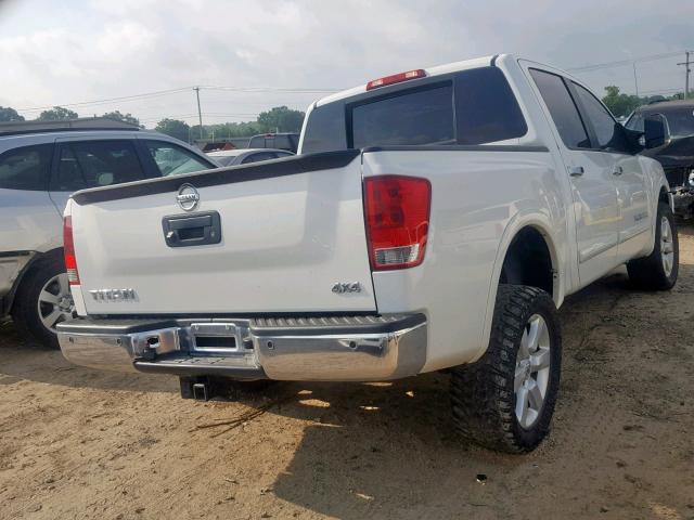 1N6BA0EC5DN308439 - 2013 NISSAN TITAN S WHITE photo 4