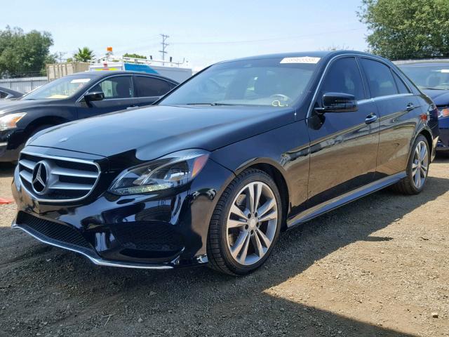 WDDHF5KB2EA977127 - 2014 MERCEDES-BENZ E 350 BLACK photo 2