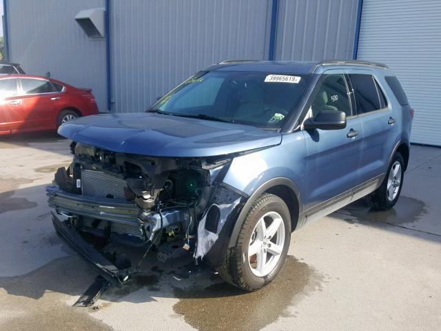 1FM5K7B8XJGB85254 - 2018 FORD EXPLORER BLUE photo 2