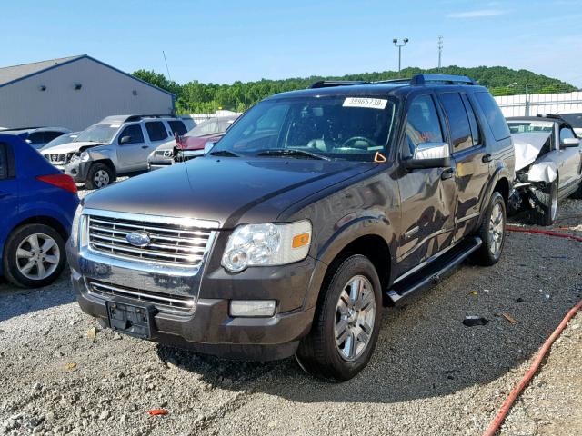 1FMEU65E97UB39253 - 2007 FORD EXPLORER L GRAY photo 2