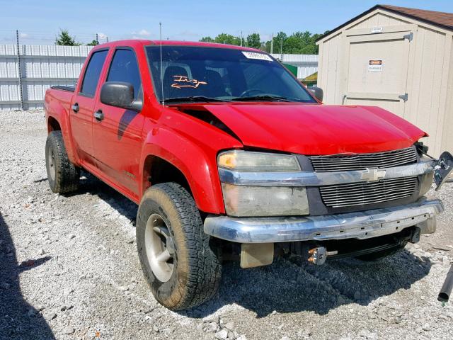 1GCDT136X58145585 - 2005 CHEVROLET COLORADO RED photo 1