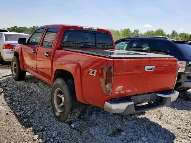 1GCDT136X58145585 - 2005 CHEVROLET COLORADO RED photo 3