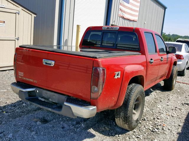 1GCDT136X58145585 - 2005 CHEVROLET COLORADO RED photo 4