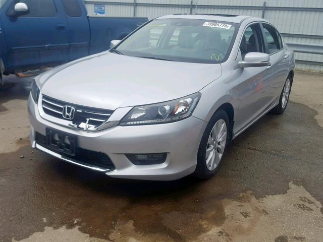 1HGCR2F80EA243399 - 2014 HONDA ACCORD EXL SILVER photo 2