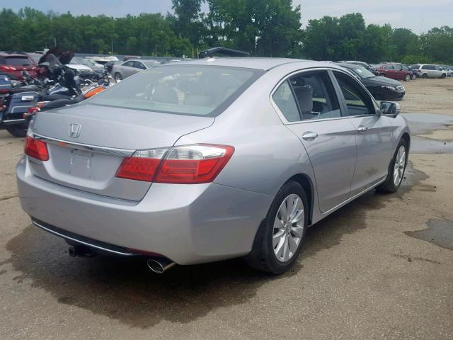 1HGCR2F80EA243399 - 2014 HONDA ACCORD EXL SILVER photo 4