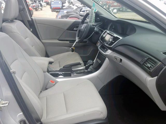 1HGCR2F80EA243399 - 2014 HONDA ACCORD EXL SILVER photo 5