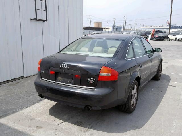 WAULD64B82N034352 - 2002 AUDI A6 2.7T QU BLACK photo 4