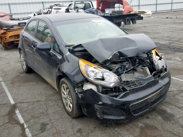 KNADM5A37D6107882 - 2013 KIA RIO LX BLACK photo 1