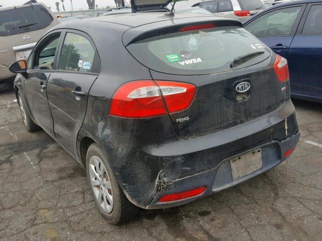 KNADM5A37D6107882 - 2013 KIA RIO LX BLACK photo 3