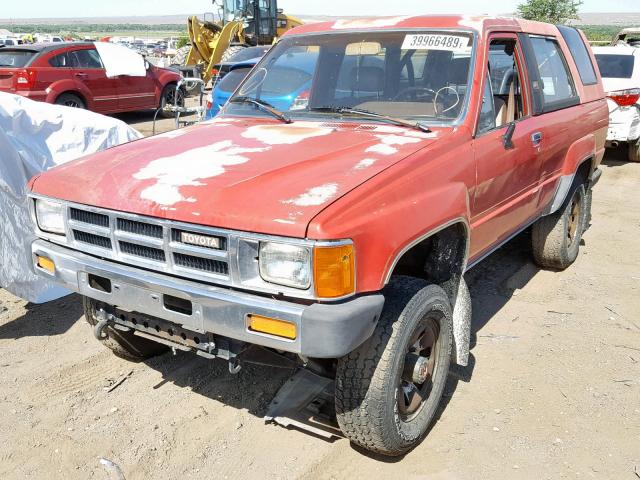 JT4RN62D5G0055307 - 1986 TOYOTA 4RUNNER RN RED photo 2