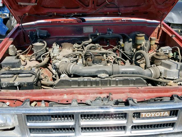 JT4RN62D5G0055307 - 1986 TOYOTA 4RUNNER RN RED photo 7