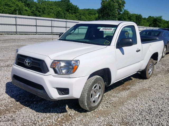 5TFNX4CN2EX041096 - 2014 TOYOTA TACOMA WHITE photo 2