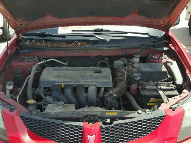 5Y2SL62813Z465683 - 2003 PONTIAC VIBE RED photo 7