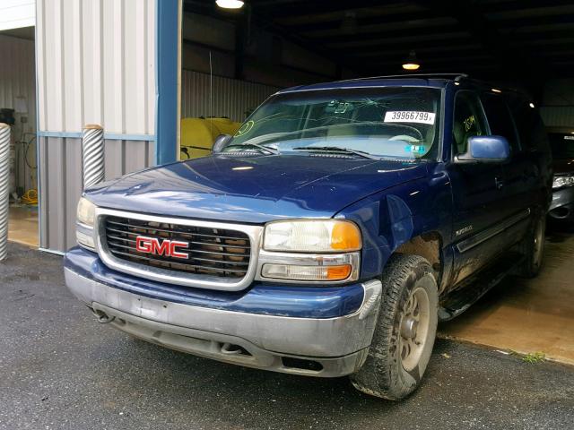 3GKFK16T6YG132008 - 2000 GMC YUKON XL K BLUE photo 2