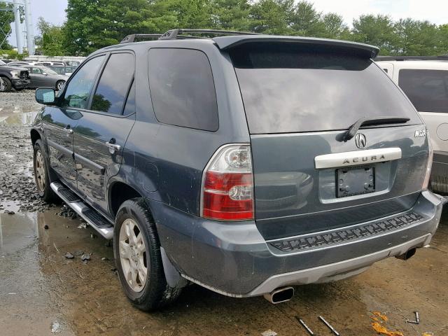 2HNYD18905H527498 - 2005 ACURA MDX TOURIN GRAY photo 3