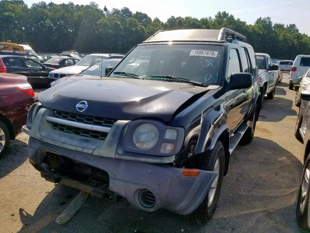 5N1ED28T64C629332 - 2004 NISSAN XTERRA XE BLACK photo 2