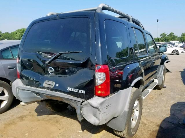 5N1ED28T64C629332 - 2004 NISSAN XTERRA XE BLACK photo 4