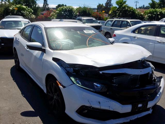 19XFC2F8XKE204406 - 2019 HONDA CIVIC SPOR WHITE photo 1