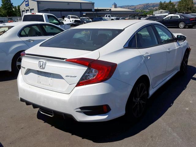 19XFC2F8XKE204406 - 2019 HONDA CIVIC SPOR WHITE photo 4