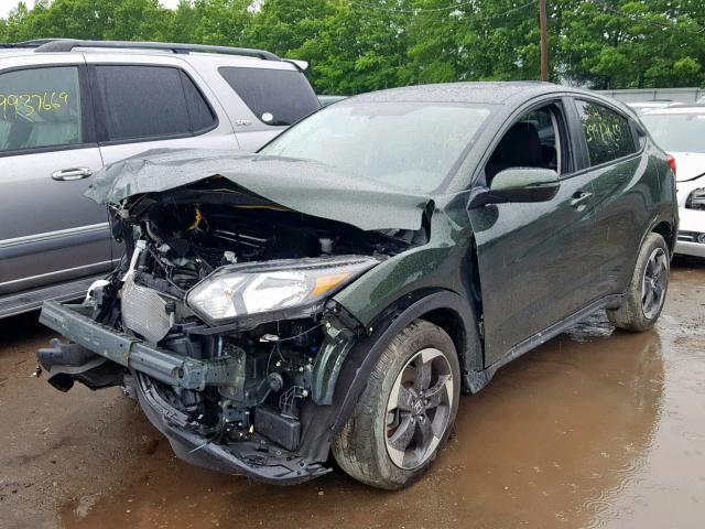 3CZRU6H57JG720823 - 2018 HONDA HR-V EX GREEN photo 2