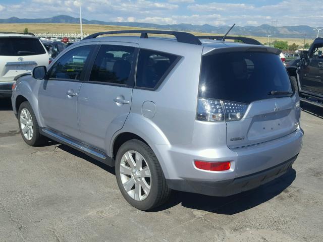 JA4AS3AW8AZ015257 - 2010 MITSUBISHI OUTLANDER SILVER photo 3