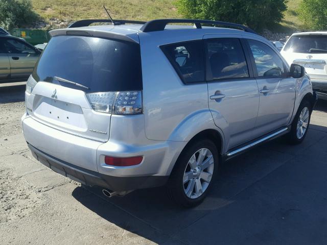 JA4AS3AW8AZ015257 - 2010 MITSUBISHI OUTLANDER SILVER photo 4