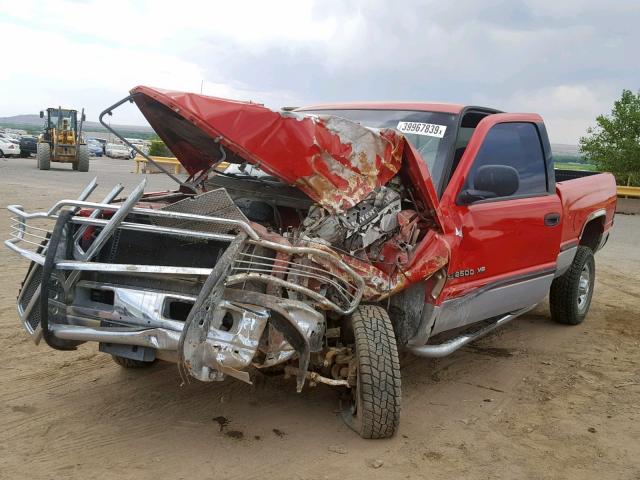 1B7KF23Z6WJ214541 - 1998 DODGE RAM 2500 RED photo 2