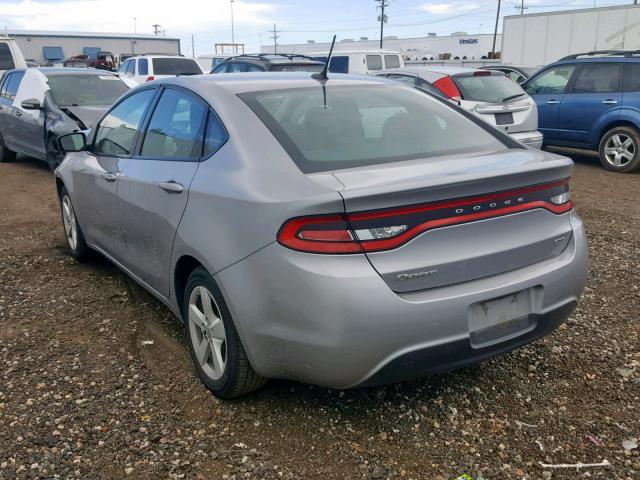 1C3CDFBB5GD623527 - 2016 DODGE DART SXT SILVER photo 3