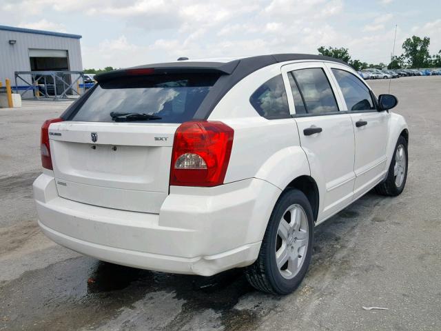 1B3HB48B88D600491 - 2008 DODGE CALIBER SX WHITE photo 4