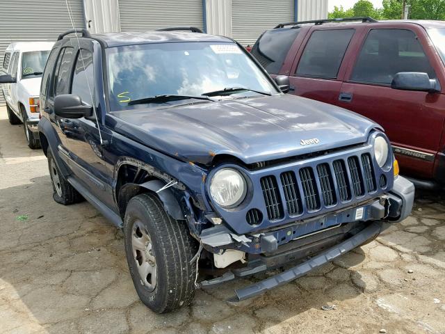 1J4GK48KX6W195286 - 2006 JEEP LIBERTY SP BLUE photo 1