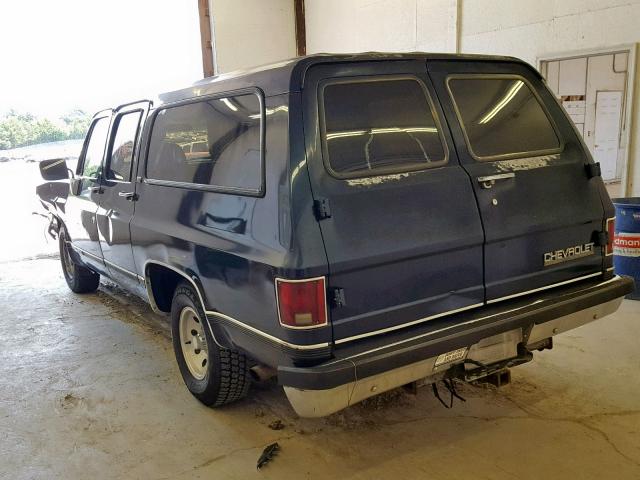 1GNER16K9LF141605 - 1990 CHEVROLET SUBURBAN R BLUE photo 3