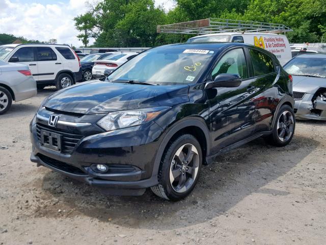 3CZRU6H55JG706290 - 2018 HONDA HR-V EX BLACK photo 2