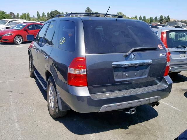 2HNYD18943H520146 - 2003 ACURA MDX TOURIN SILVER photo 3